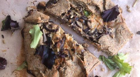 Imagen de la Galette integral con champiñones Imagen de la Galette integral con champiñones