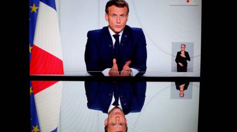 Macron anuncia un nuevo confinamiento nacional en Francia Macron anuncia un nuevo confinamiento nacional en Francia