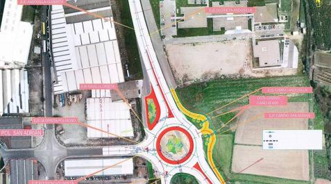 La nueva rotonda de San Adrián en el Eje del Ebro comenzará a construirse en 2021 La nueva rotonda de San Adrián en el Eje del Ebro comenzará a construirse en 2021