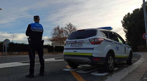 Un agente de la Policía Local de Tudela Un agente de la Policía Local de Tudela