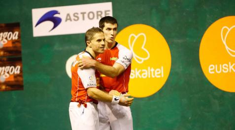 Olaizola y Rezusta dan la paliza del campeonato Olaizola y Rezusta dan la paliza del campeonato