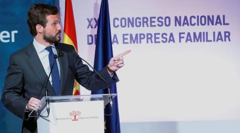 Pablo Casado, en el XXIII Congreso Nacional de la Empresa Familiar. Pablo Casado, en el XXIII Congreso Nacional de la Empresa Familiar.
