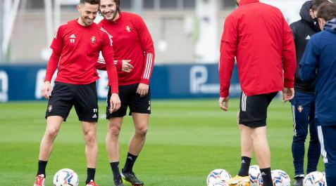 Osasuna regresa al trabajo sin Adrián Osasuna regresa al trabajo sin Adrián