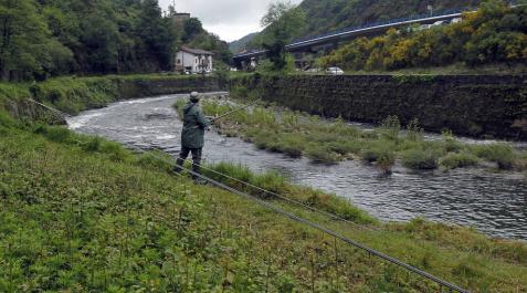 Medio Ambiente sopesa prohibir la venta del primer salmón del Bidasoa Medio Ambiente sopesa prohibir la venta del primer salmón del Bidasoa