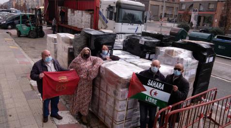 Navarra envía 31.000 kg de alimentos a los refugiados saharauis Navarra envía 31.000 kg de alimentos a los refugiados saharauis