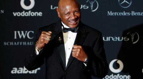 El exboxeador Marvin Hagler, en la entrega de los Premios Laureus en Abu Dabi en 2011. El exboxeador Marvin Hagler, en la entrega de los Premios Laureus en Abu Dabi en 2011.