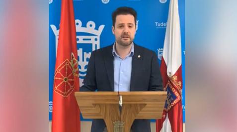 El alcalde de Tudela, Alejandro Toquero. El alcalde de Tudela, Alejandro Toquero.