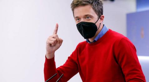 El portavoz de Más País en el Congreso de los Diputados, Íñigo Errejón, en rueda de prensa El portavoz de Más País en el Congreso de los Diputados, Íñigo Errejón, en rueda de prensa