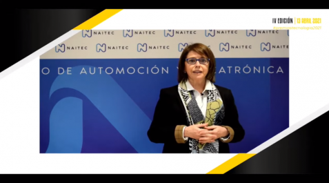 El premio fue recogido de forma virtual por la directora general de NAITEC, Estibalitz Erauzquin El premio fue recogido de forma virtual por la directora general de NAITEC, Estibalitz Erauzquin