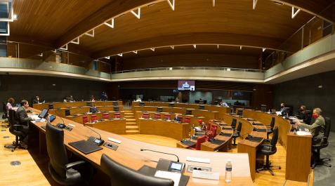 Pleno del Parlamento de Navarra. Pleno del Parlamento de Navarra.