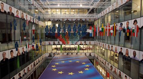 Interior de la sede de la Comisión Europea. Interior de la sede de la Comisión Europea.