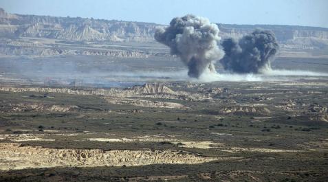 El Polígono de Tiro de Bardenas acoge el Ejercicio Tormenta con fuego real El Polígono de Tiro de Bardenas acoge el Ejercicio Tormenta con fuego real