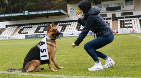 El salto a la fama de Jara en el partido Tudelano-Amorebieta