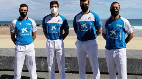 Agirre, Zabaleta, Ezkurdia y Bengoetxea, en la presentación del Campeonato Manomanista 2021 Agirre, Zabaleta, Ezkurdia y Bengoetxea, en la presentación del Campeonato Manomanista 2021