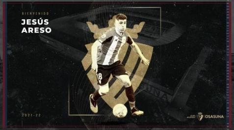 El canterano Jesús Areso vuelve a Osasuna El canterano Jesús Areso vuelve a Osasuna