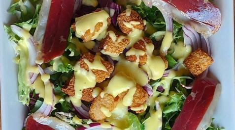 Ensalada de pato y vinagreta de mango Ensalada de pato y vinagreta de mango