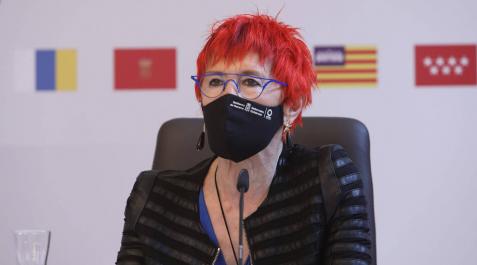 La consejera de Sanidad, Santos Induráin, en el Consejo Interterritorial del Sistema Nacional de Salud, celebrado en Pamplona. La consejera de Sanidad, Santos Induráin, en el Consejo Interterritorial del Sistema Nacional de Salud, celebrado en Pamplona.