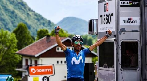 Alejandro Valverde corona el gran trabajo del Movistar y gana la sexta etapa del Dauphiné Alejandro Valverde corona el gran trabajo del Movistar y gana la sexta etapa del Dauphiné