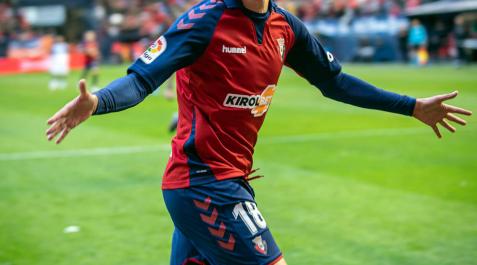 El futbolista Juan Villar, cuando jugaba en Osasuna. El futbolista Juan Villar, cuando jugaba en Osasuna.
