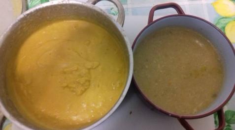 Puré de verdura y pollo
