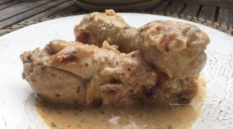 Imagen del pollo a la mostaza con cerveza