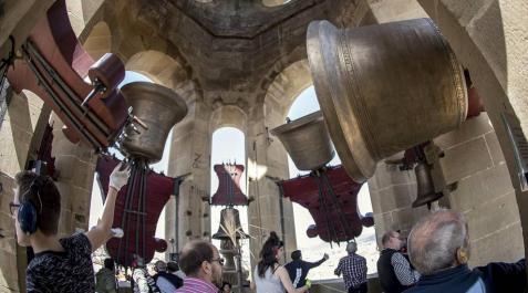 La Catedral y 4 iglesias de Pamplona reivindican el lenguaje de las campanas