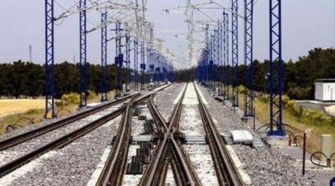 Un tramo de la vía del AVE