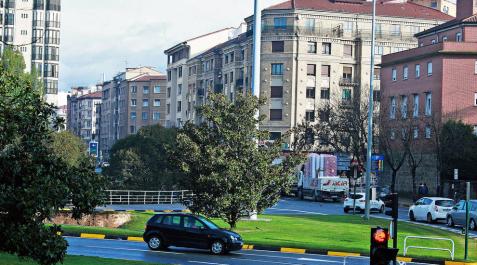 La avenida de Zaragoza de Pamplona.