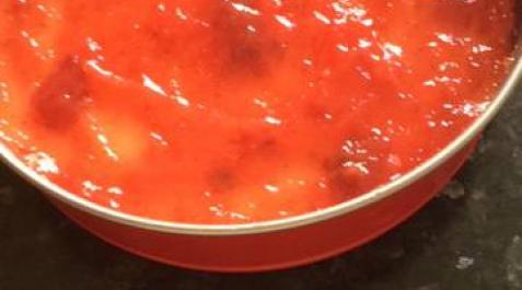 Tarta de queso con mermelada de frutos rojos, de Ainhoa Kutz Garaikoetxea