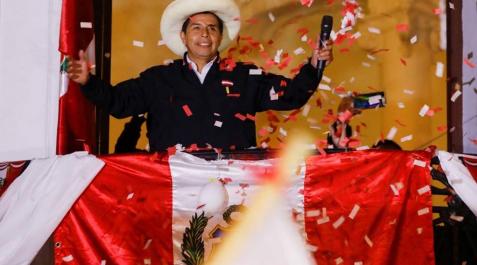 Castillo se declara vencedor en la segunda vuelta de las presidenciales de Perú Castillo se declara vencedor en la segunda vuelta de las presidenciales de Perú