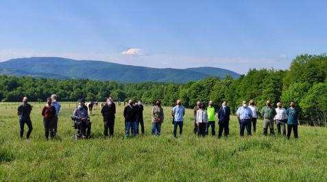 Presentación del proyecto entre Intia y Aspace en Roncesvalles.