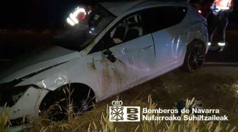 Estado en el que quedó el vehículo accidentado en Murieta