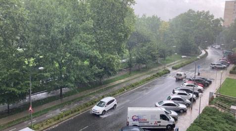 Las tormentas avanzan por el suroeste de Navarra y afectan a Corella, Fitero y Funes