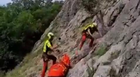 Rescatado un escalador tras sufrir una caída en Uharte Arakil