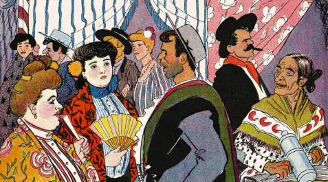Ilustración de Francisco Sancha para la revista Alegría, junio de 1907.