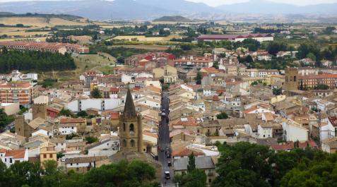 Vista de Sangüesa.