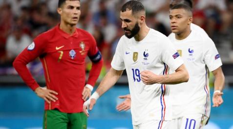 El pulso entre Cristiano Ronaldo y Benzema deja a Portugal tercera