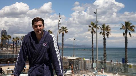 Alberto Munárriz posa para Diario de Navarra en las instalaciones de su club, el CN Atlètic Barceloneta, a finales del pasado mayo Alberto Munárriz posa para Diario de Navarra en las instalaciones de su club, el CN Atlètic Barceloneta, a finales del pasado mayo