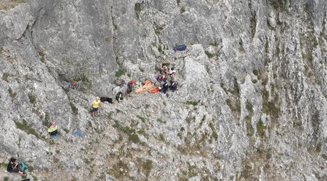 Rescatado un escalador en Aiztondo (Uharte Arakil) con una luxación en el hombro Rescatado un escalador en Aiztondo (Uharte Arakil) con una luxación en el hombro