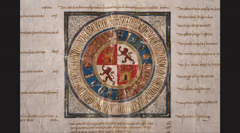 Imagen de una exposición de los burgos medievales. Imagen de una exposición de los burgos medievales.