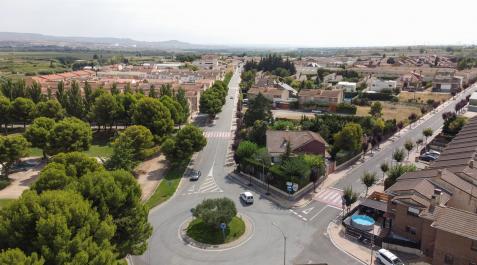 Fontellas, una villa ‘tranquila’ Vista general de la localidad ribera de Fontellas desde la carretera de entrada al municipio