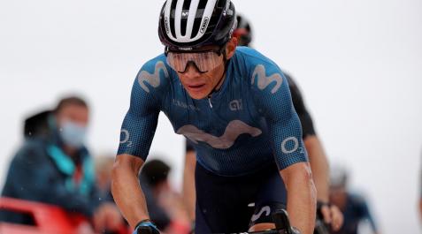 superman lópez Miguel Ángel López, en la 17ª etapa de la Vuelta a España