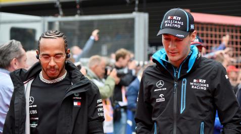 hamilton y russell Lewis Hamilton y George Russell.