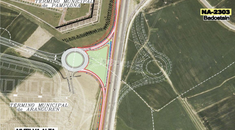 Proyecto de conexión de la ronda este de Pamplona con la zona de Mugartea. Proyecto de conexión de la ronda este de Pamplona con la zona de Mugartea.