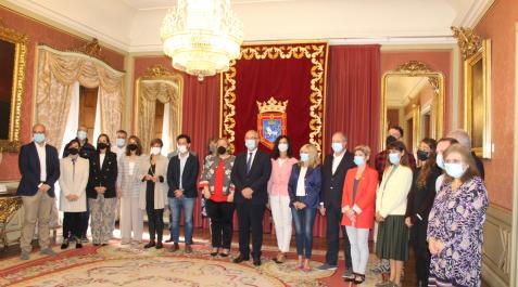 cofna Representantes del COFNA, en su encuentro con el alcalde de Pamplona