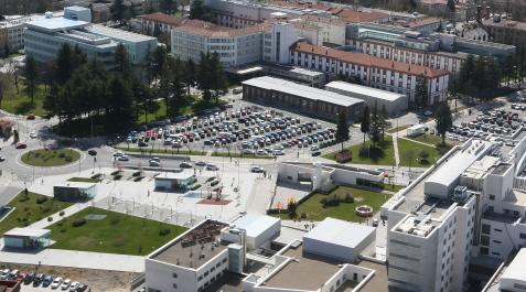 Vista del Complejo Hospitalario de Navarra, donde se sitúa el instituto forense Vista del Complejo Hospitalario de Navarra, donde se sitúa el instituto forense