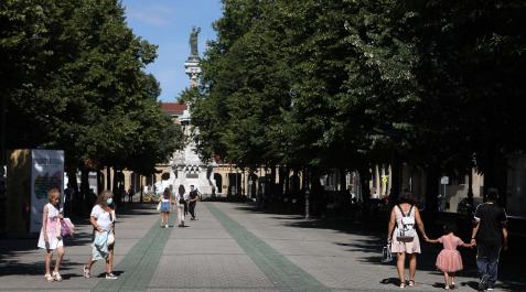 Imagen del paseo de Sarasate del pasado mes de agosto.