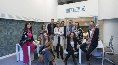 DNInmo El equipo de DN INMO, en la nueva oficina situada en la avenida de Bayona