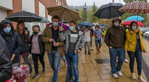 La lluvia condicionó varios de los eventos del día La lluvia condicionó varios de los eventos del día