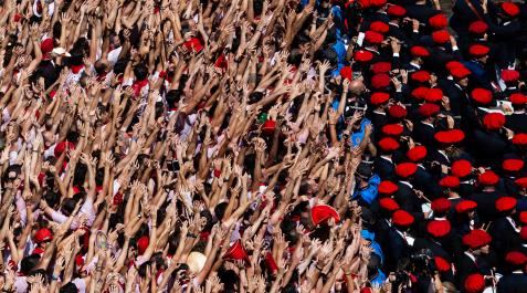 Sanfermines El chupinazo del 6 de julio de 2019 en una plaza Consistorial abarrotada y eufórica